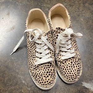 Cheetah Print sneakers size 8